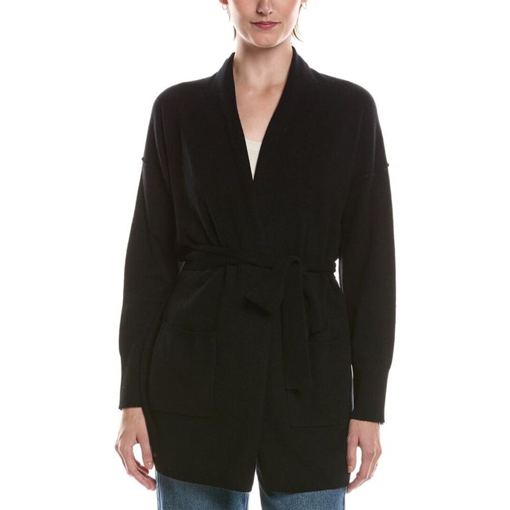 Michael Stars Womens  Nyx Wool & Cashmere-Blend Cardigan, Black